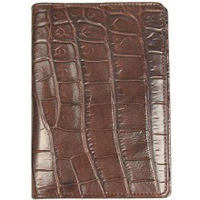 Genuine crocodile leather passport wallet WN02020 Maroon