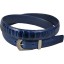 Genuine ostrich leather belt 102OS Midnight Blue