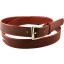 Genuine stingray leather belt 102RP Burgundy