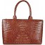 Genuine alligator leather bag BCM78 Brown