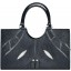 Genuine stingray leather bag BR610 Black