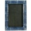 Genuine crocodile leather photo frame CFF001 Blue