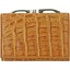 Genuine alligator leather wallet CMC872 Peanut