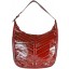Genuine eel leather bag EEL-BSUK42 Burgundy