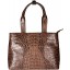 Genuine alligator leather bag FCM87 Brown