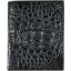 Genuine alligator leather wallet HKCM48B Black