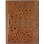 Genuine alligator leather wallet HKCM62B Brown