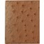 Genuine ostrich leather wallet HKOSC01 Brown