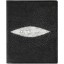 Genuine stingray leather wallet HKR30 Black