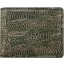 Genuine hen / chicken leather wallet HWAL503 D. Grey