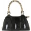 Genuine python snake and stingray leather bag JSNB037PT-ST Natural / Black