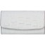 Genuine crocodile leather wallet PMT03 White