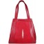 Genuine stingray leather bag PRS188-1 Fire Red