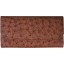 Genuine ostrich leather exclusive wallet PSOS03 Brown