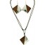 Coconut shell with sterling silver inlay set SN153SET