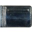 Genuine snake leather money clip SSNMCLIP09 Blue