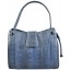 Genuine snake leather bag TSN32 Iris Blue