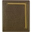 Genuine cow leather wallet WLW026 Dark Brown